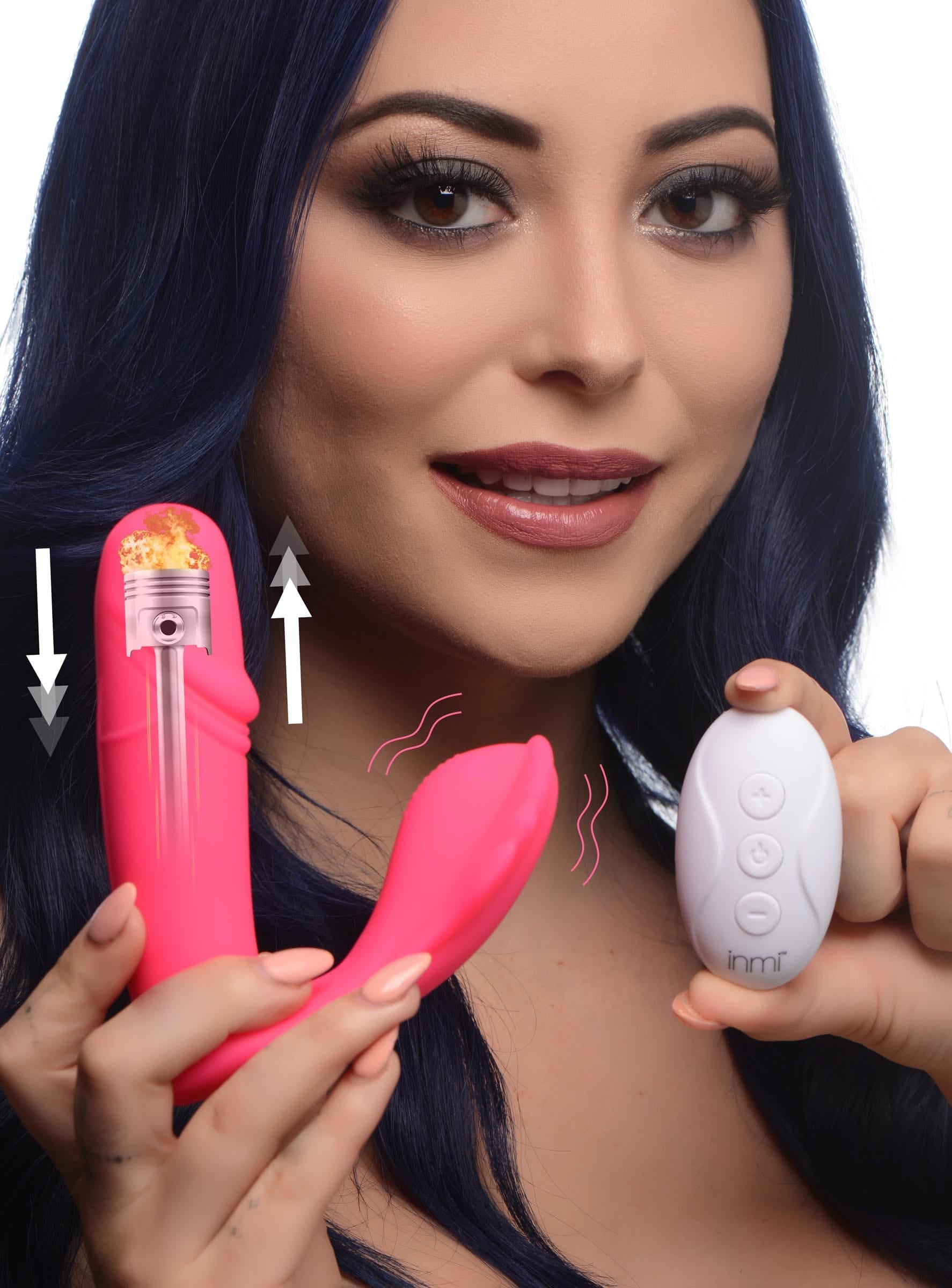 Sensual Moments Panty Thumper 7X Thumping Silicone Vibrator with Remote Control, photo 1