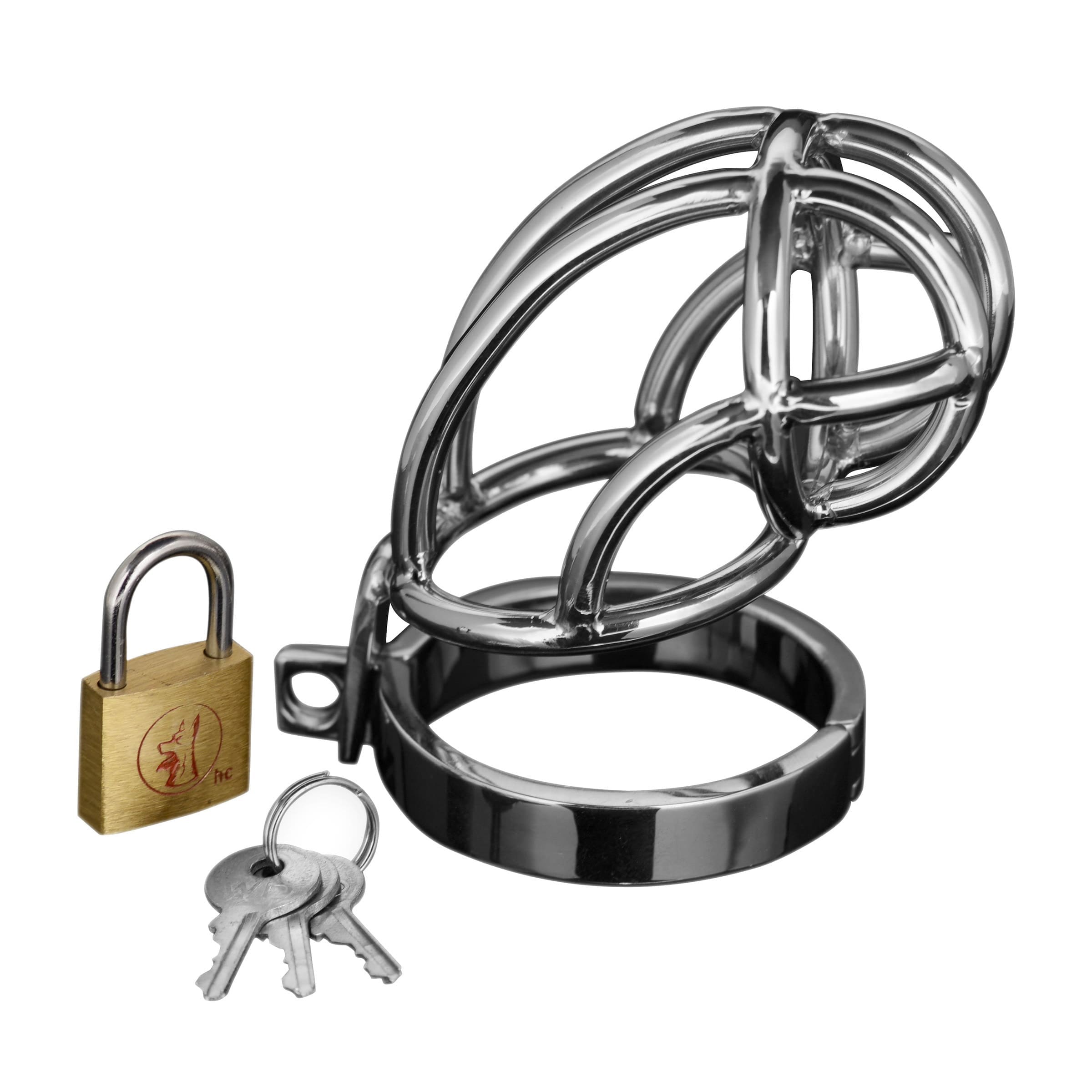 Sensual Moments Captus Stainless Steel Locking Chastity Cage, photo 1