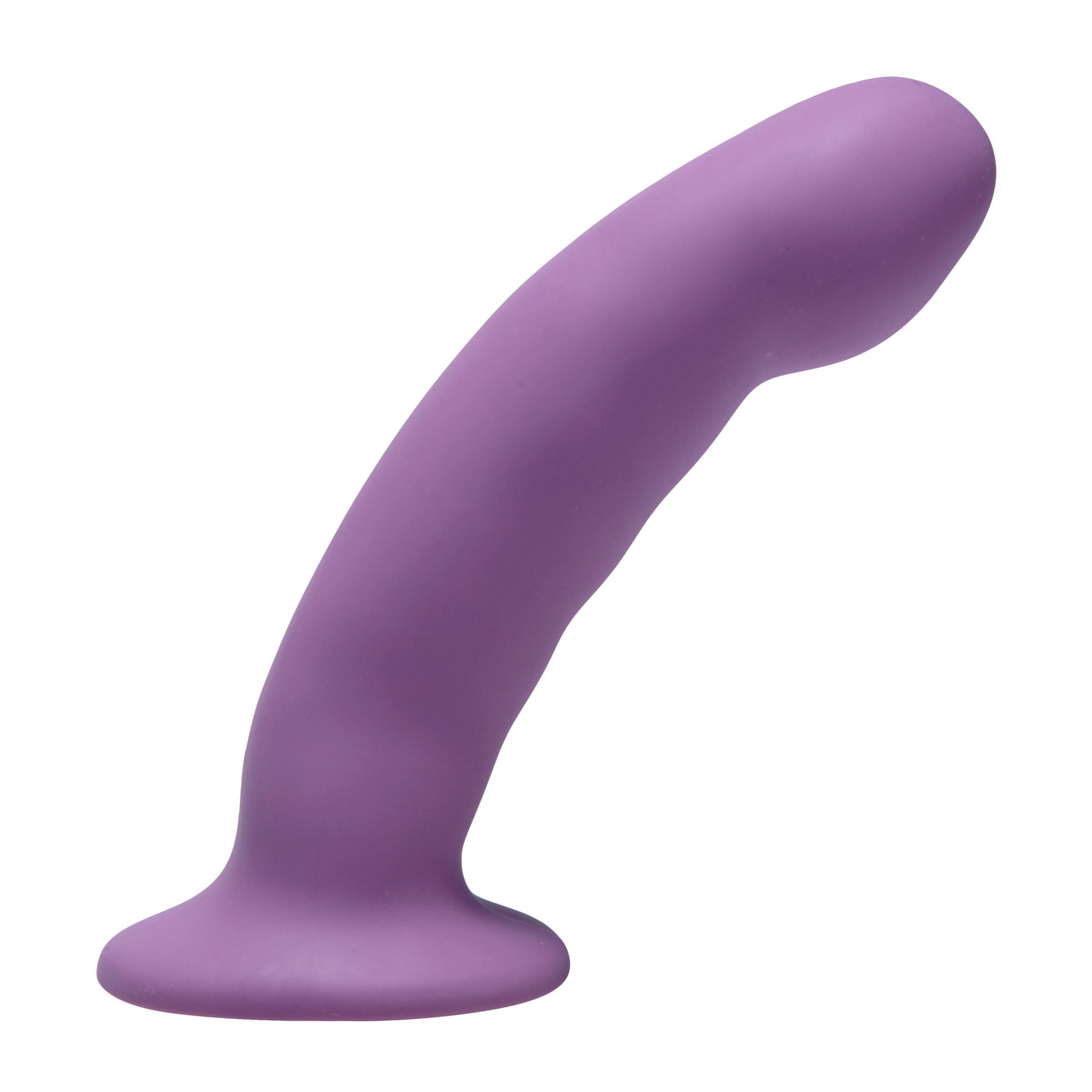Sensual Moments Curved Purple Silicone Strap On Harness Dildo, photo 1