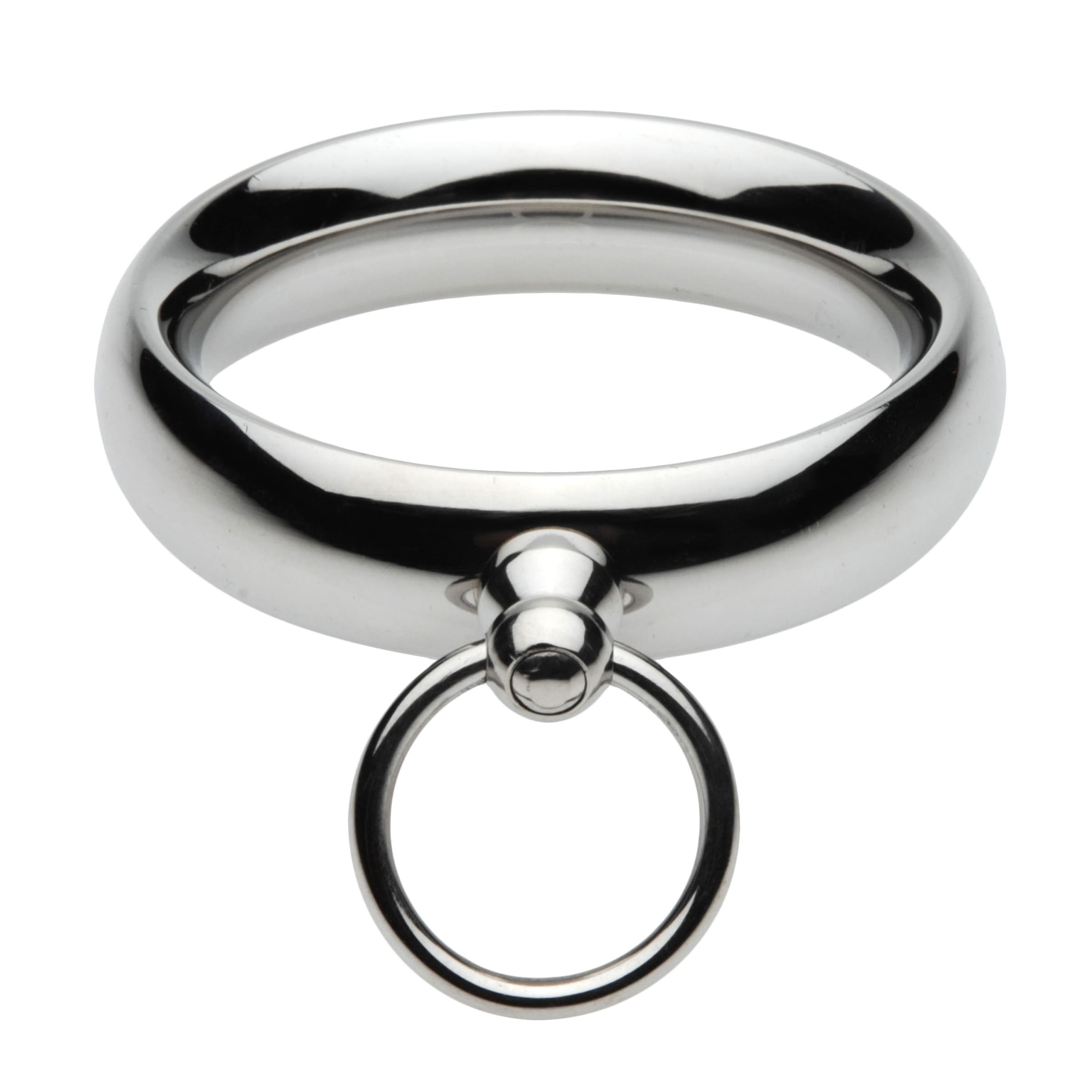 Sensual Moments Lead Me Stainless Steel Cock Ring, photo 1
