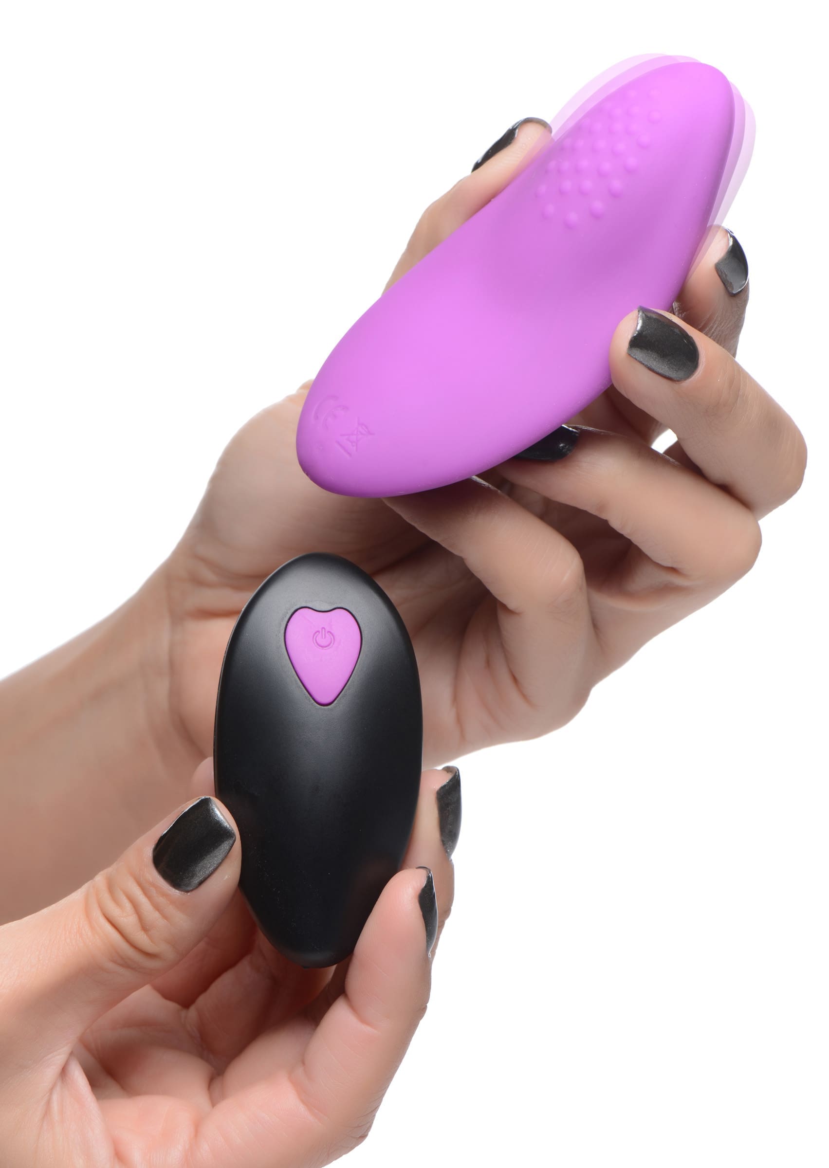 8X remote-control panty vibe held in the hand