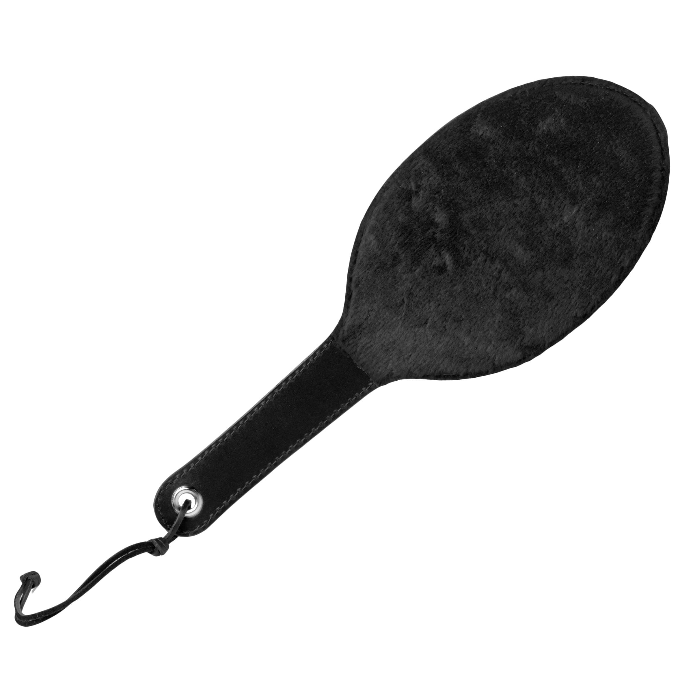 Sensual Moments Strict Leather Round Fur Lined Paddle, photo 1
