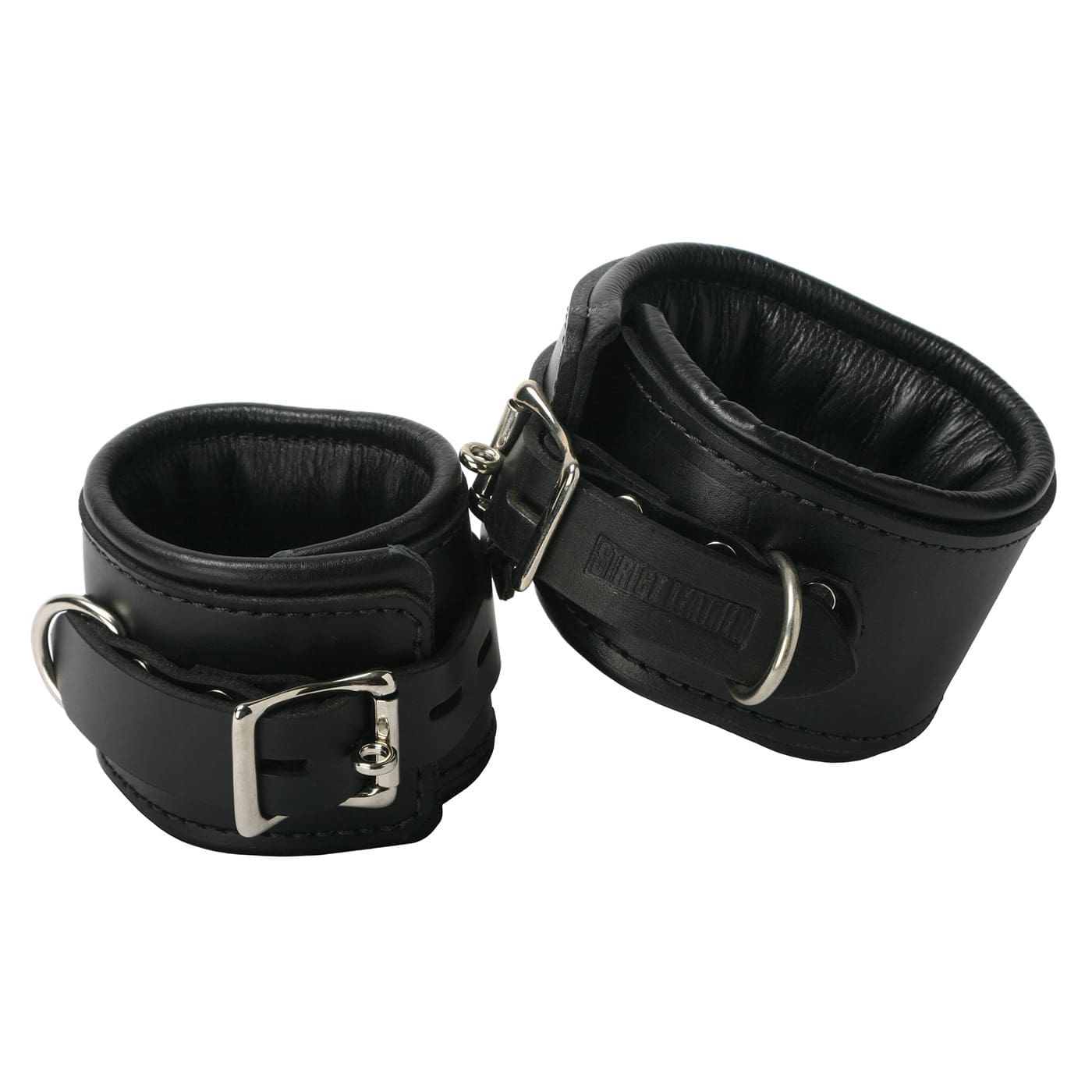 Sensual Moments Strict Leather Padded Premium Locking Ankle Restraints, photo 1