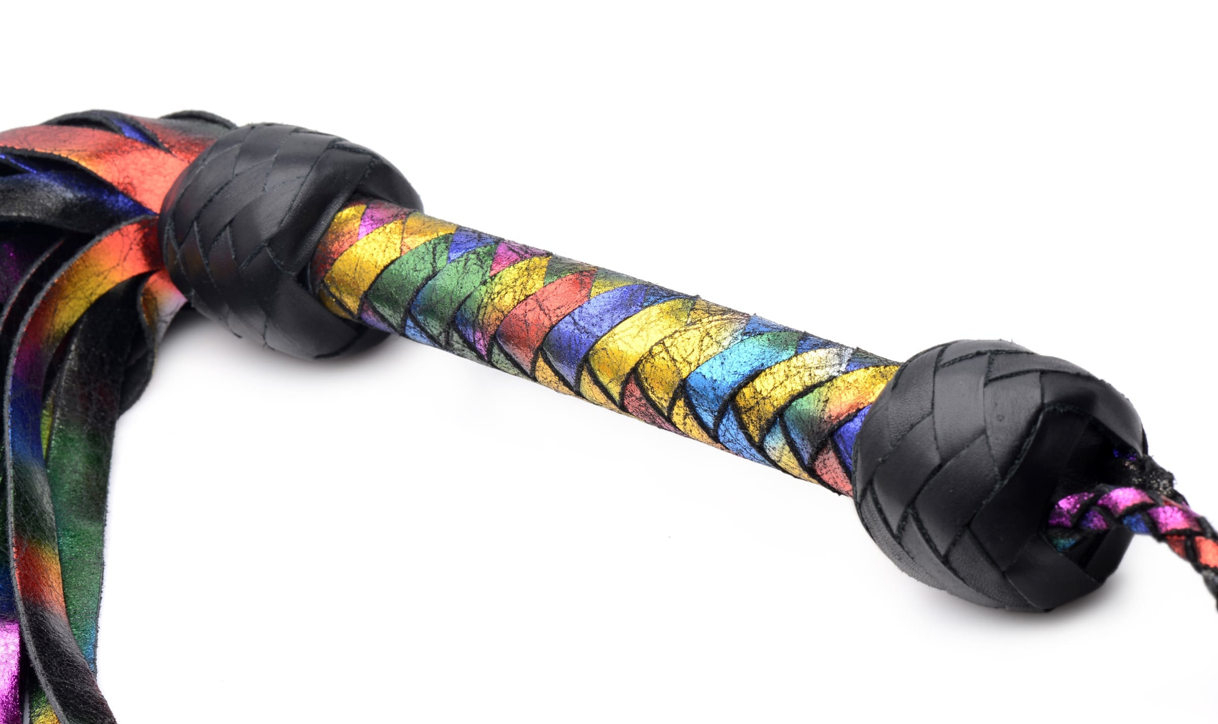 Sensual Moments Rainbow Leather Flogger, photo 2