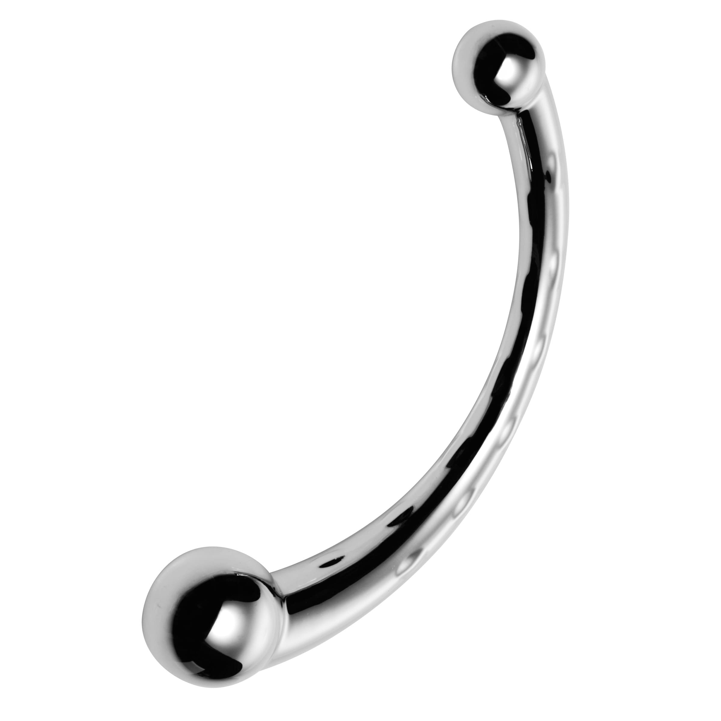 Sensual Moments The Chrome Crescent Dual Ended Dildo, photo 2
