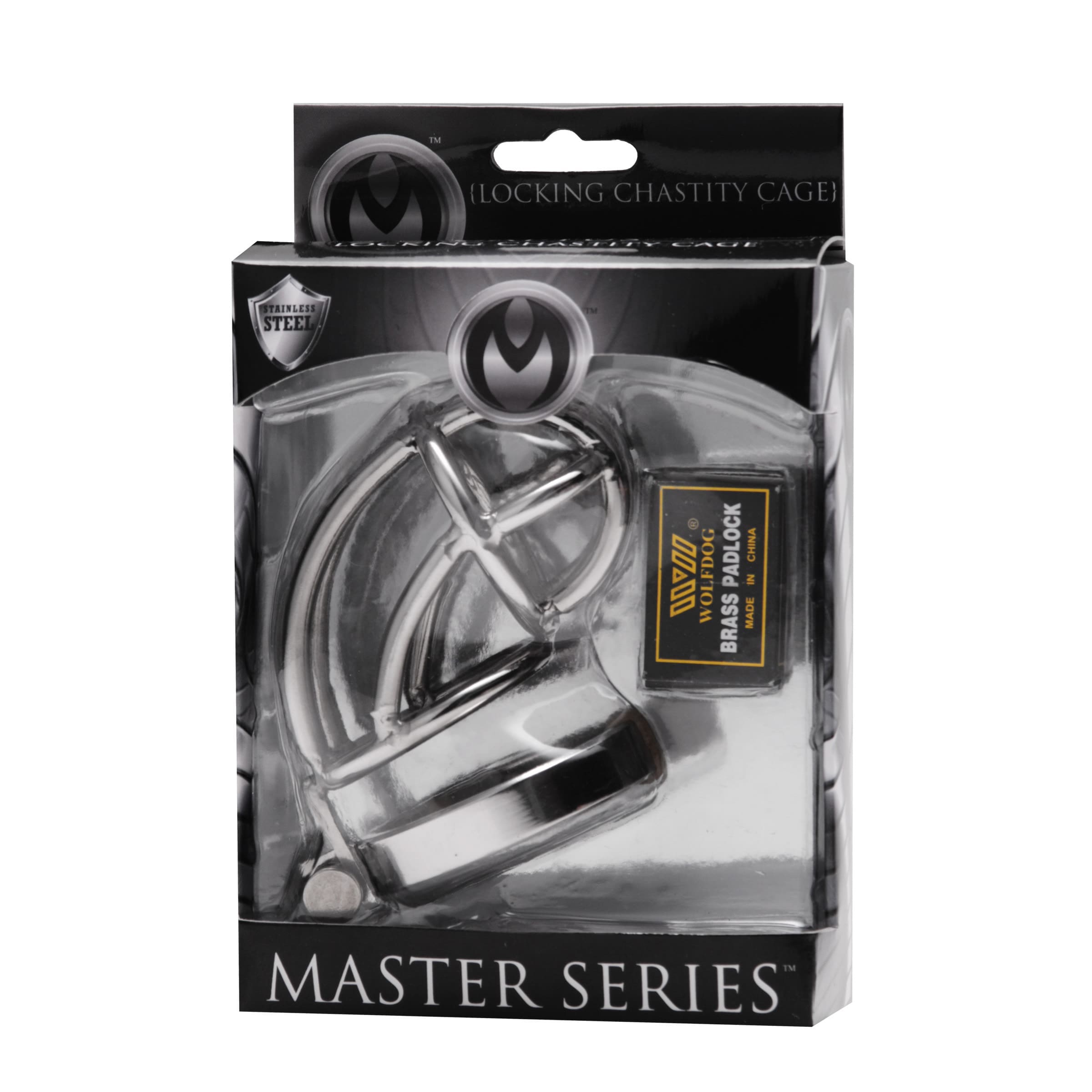 Sensual Moments Captus Stainless Steel Locking Chastity Cage, photo 2