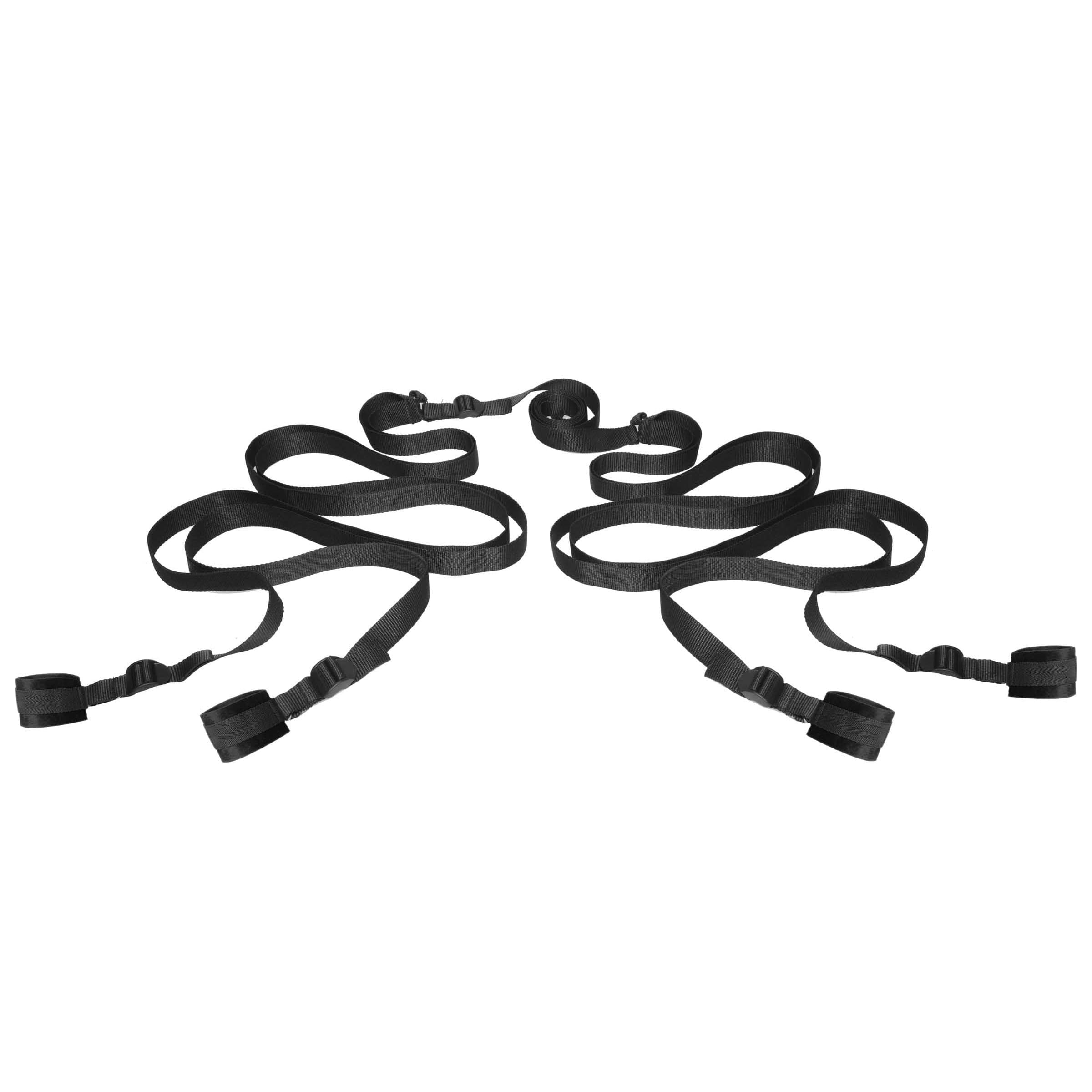 Sensual Moments Beginner Fleece Bed Restraints Kit, photo 2