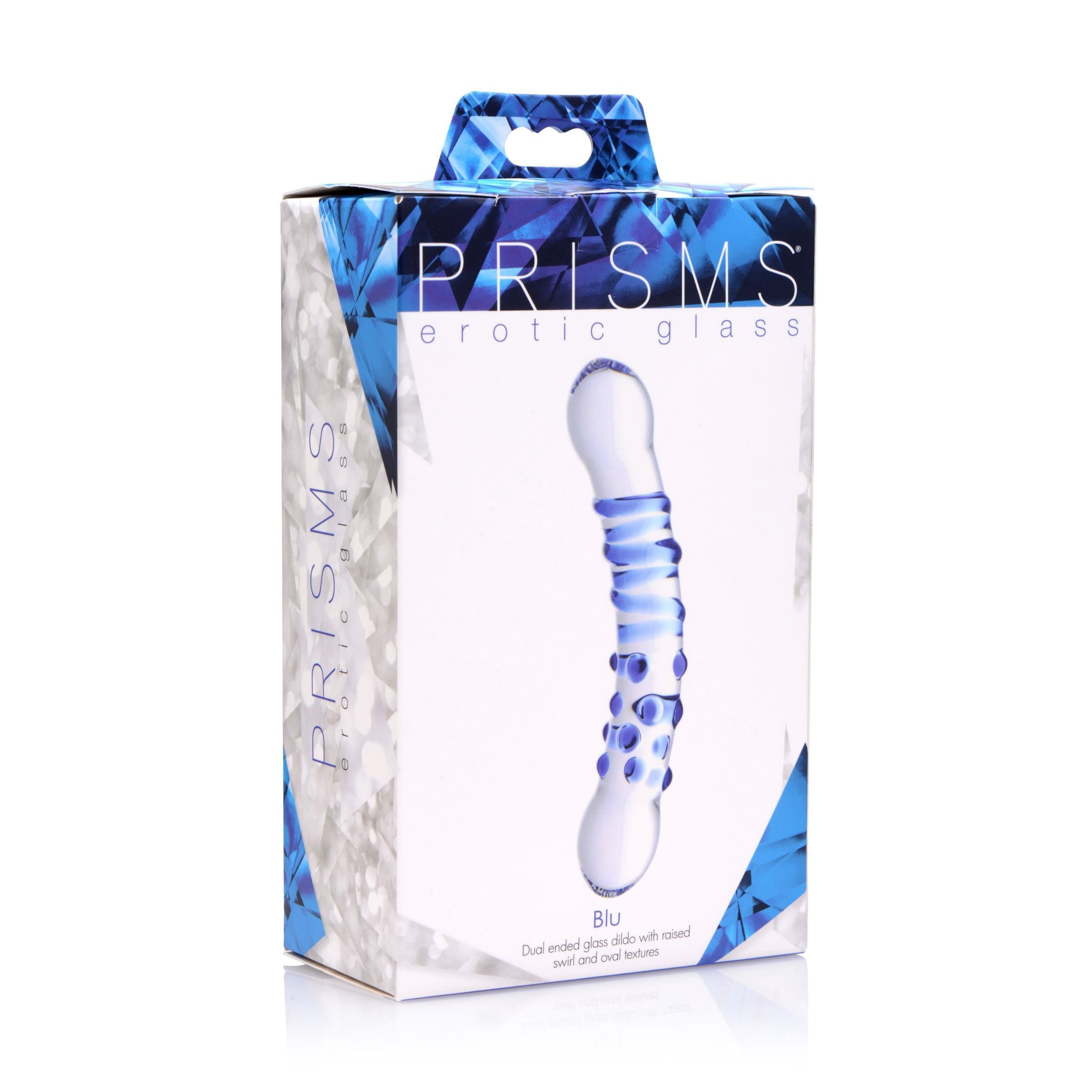 Sensual Moments Blu Dual Ended Glass Dildo, photo 2