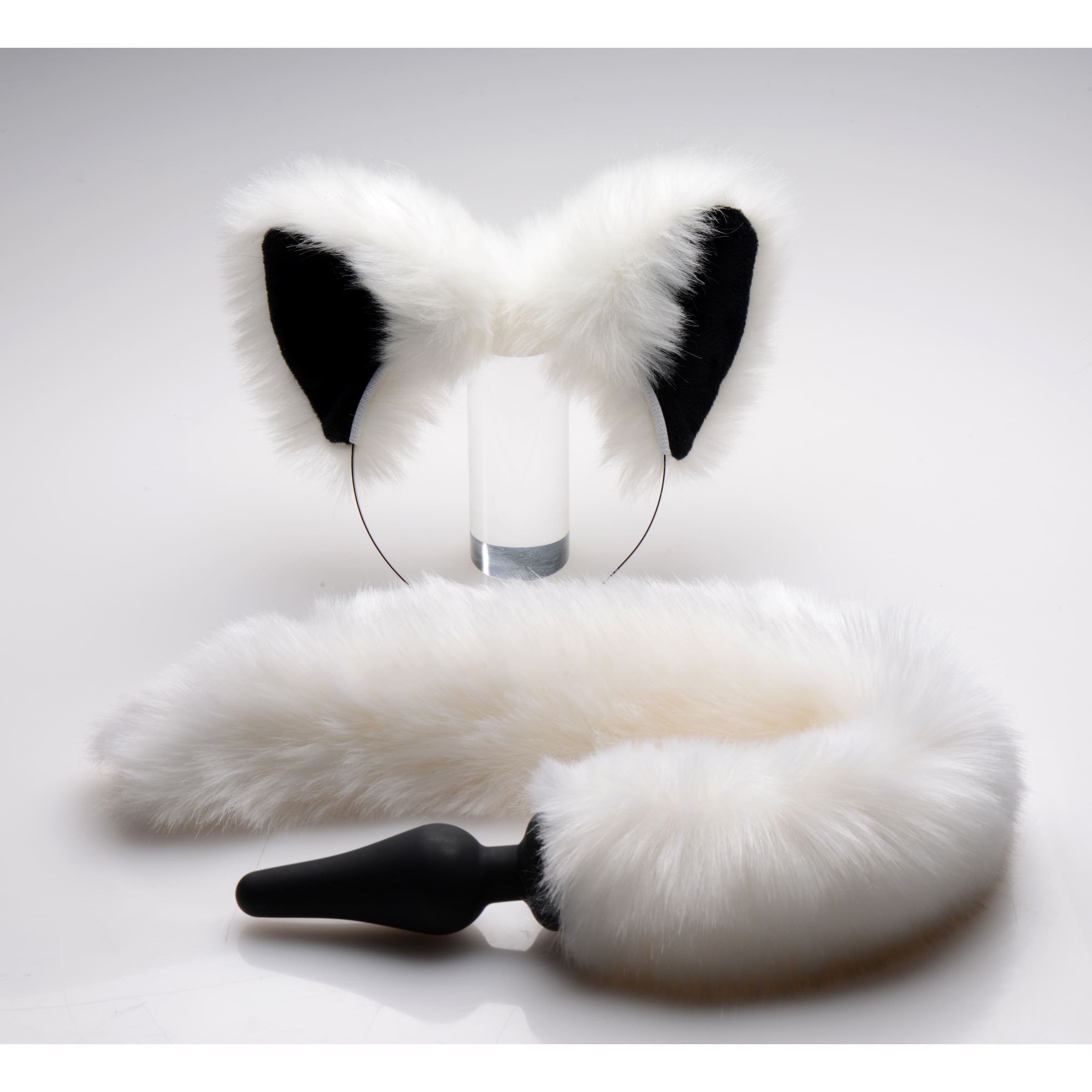 Sensual Moments White Fox Tail Anal Plug and Ears Set, photo 2