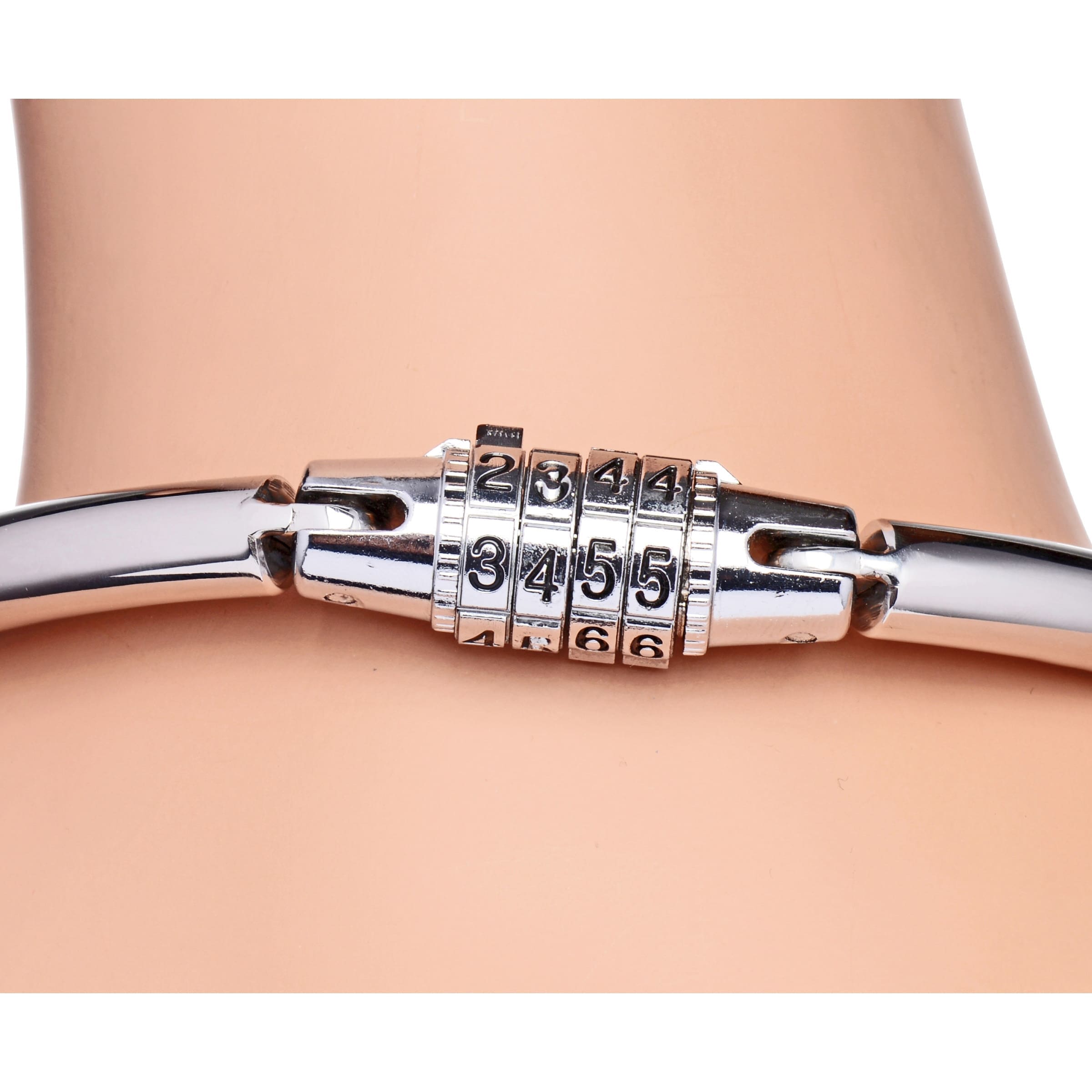 Sensual Moments Stainless Steel Combination Lock Slave Collar, photo 2