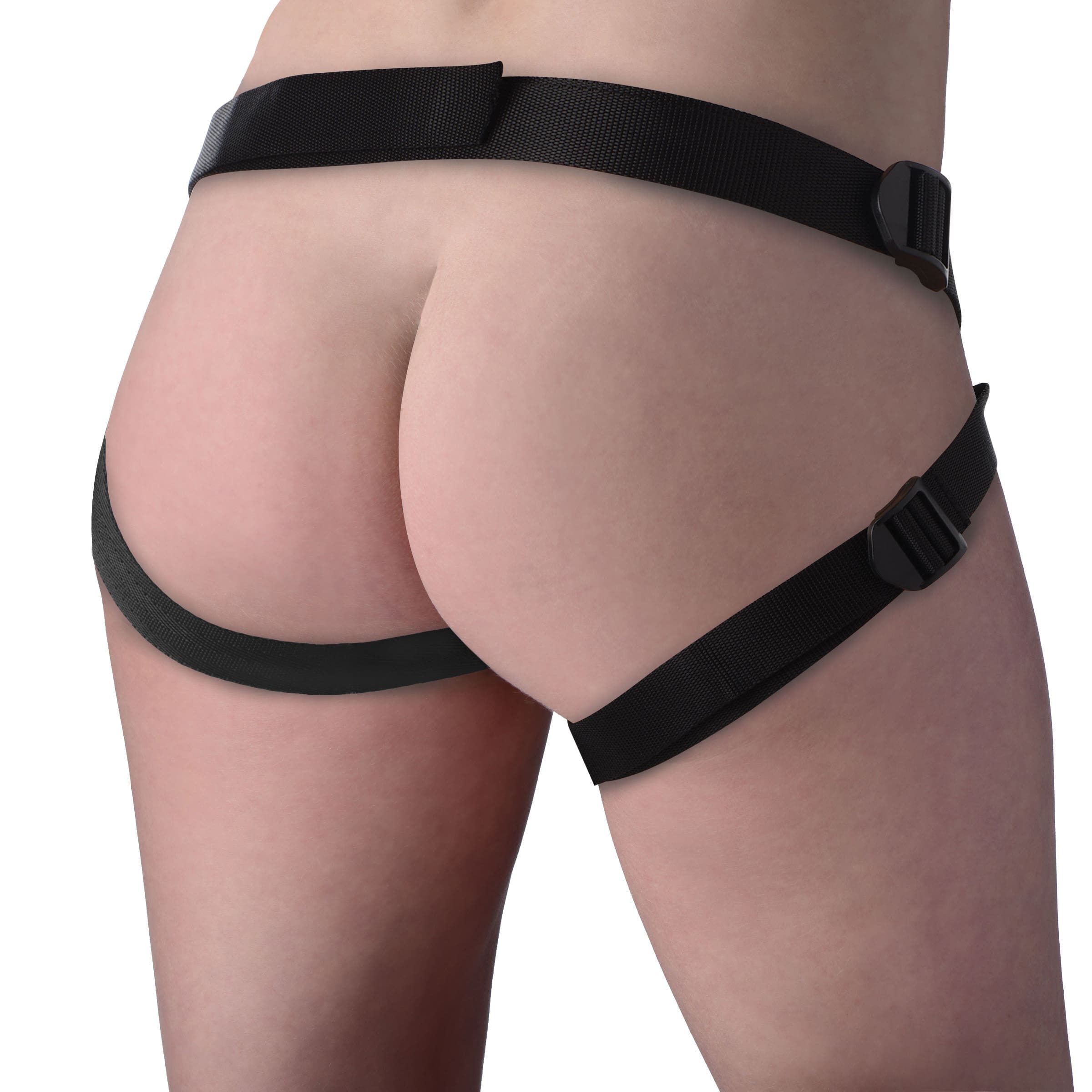 Sensual Moments Brazen 8 inch Silicone Dildo with Harness, photo 2