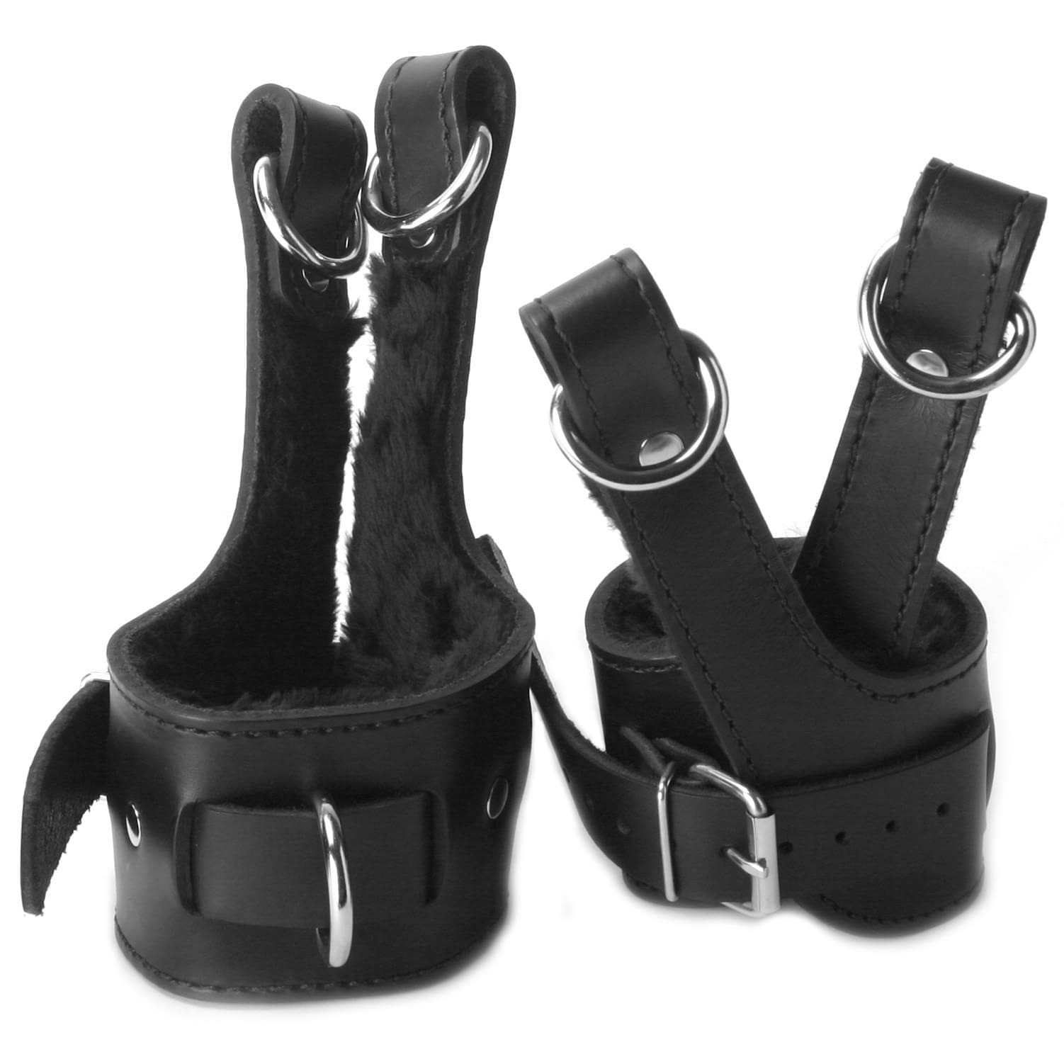 Sensual Moments Strict Leather Fleece Lined Suspension Cuffs, photo 2