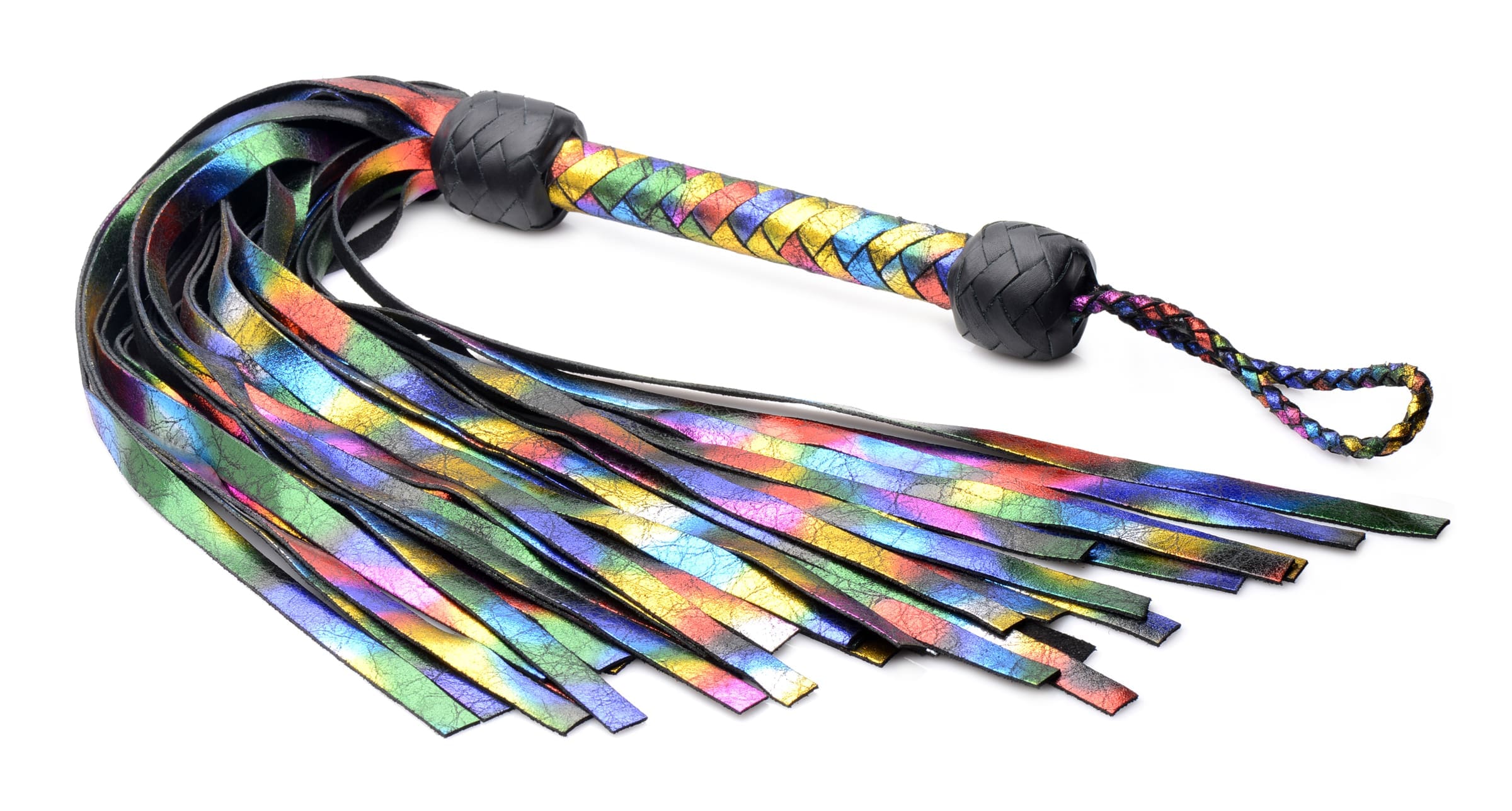 Sensual Moments Rainbow Leather Flogger, photo 3