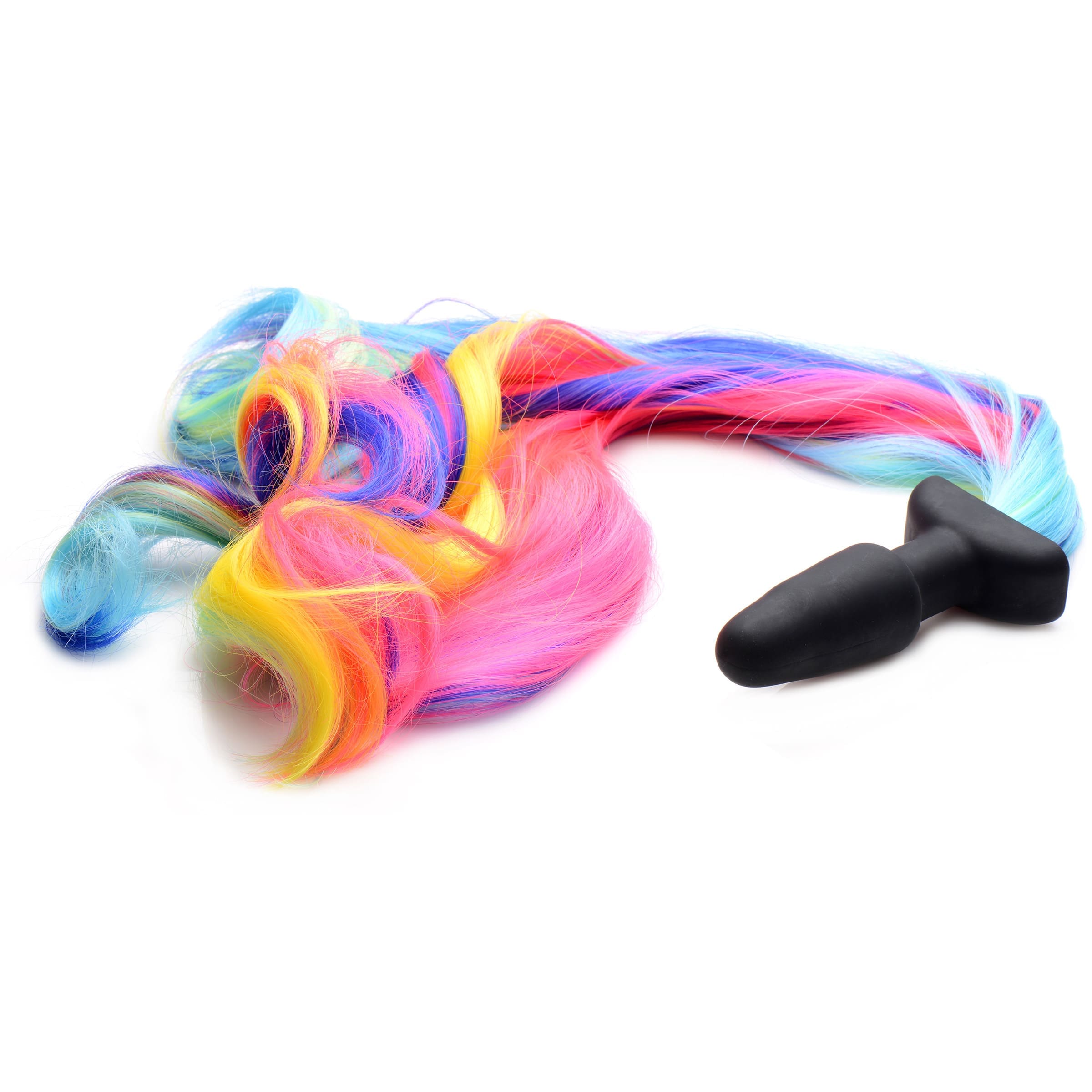 Sensual Moments Rainbow Pony Tail Anal Plug, photo 3