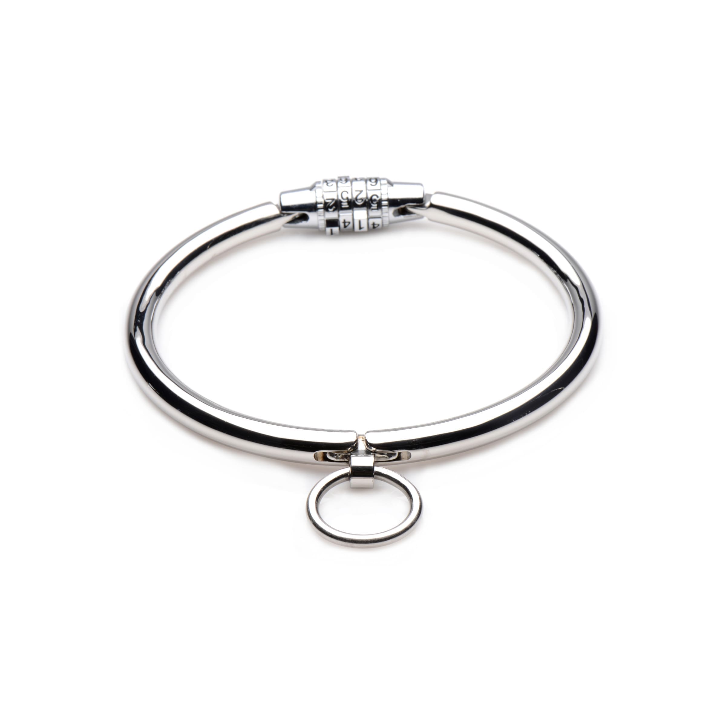Sensual Moments Stainless Steel Combination Lock Slave Collar, photo 3