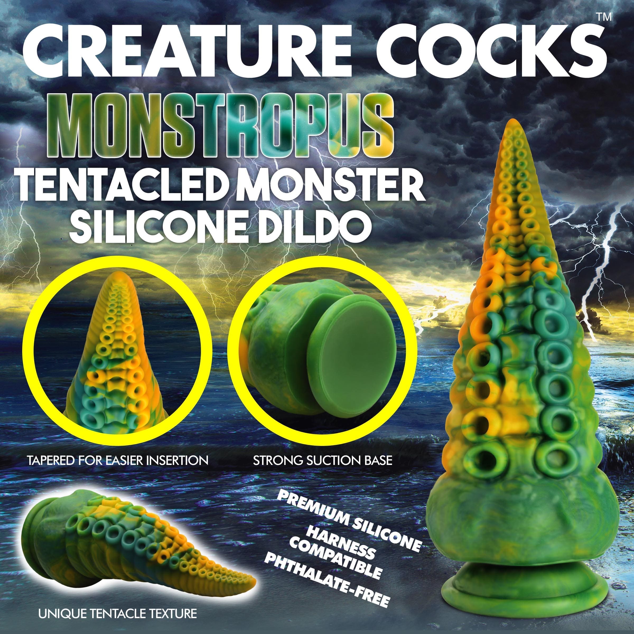 Sensual Moments Monstropus Tentacled Monster Silicone Dildo, photo 3