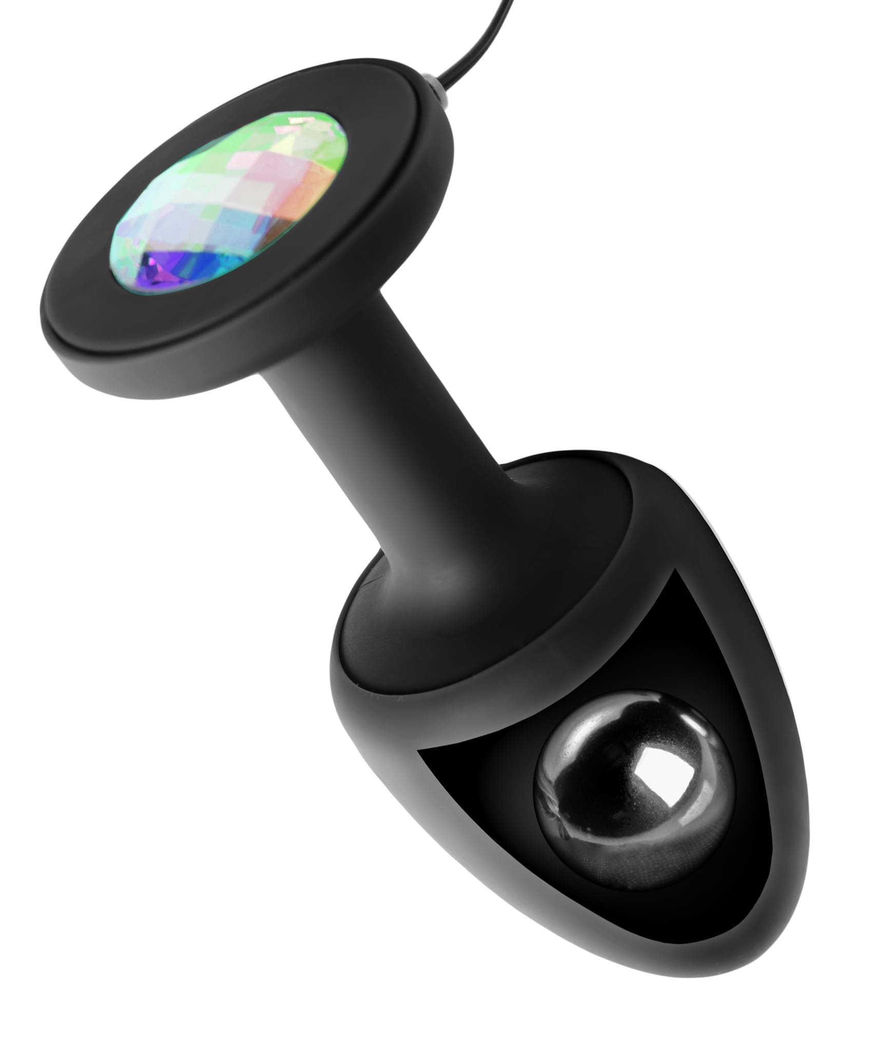 Sensual Moments Paragon Gem Accented Vibrating Anal Plug with Internal Stimulation, photo 4