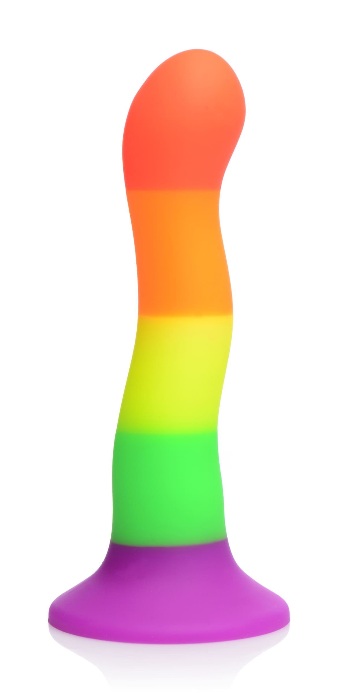 Sensual Moments Proud Rainbow Silicone Dildo with Harness, photo 4