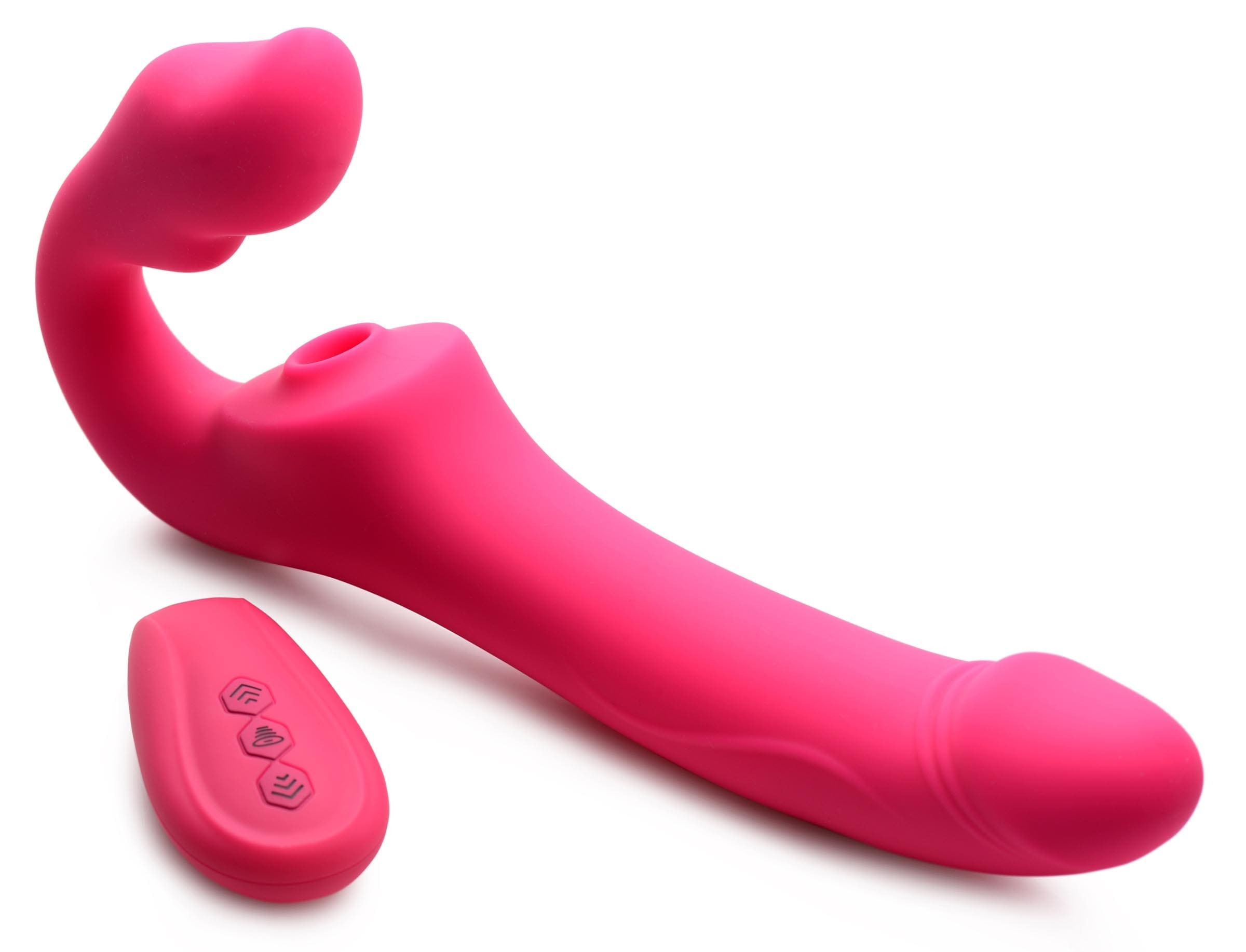 Sensual Moments Licking and Vibrating Strapless Strap-On with Remote Control, photo 4