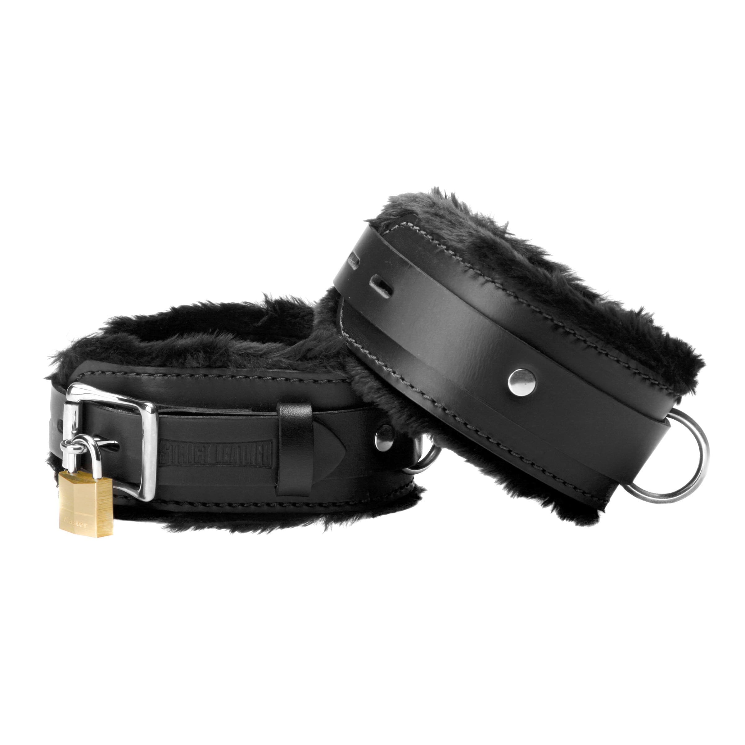 Sensual Moments Fur Lined Leather Bondage Essentials Kit, photo 4